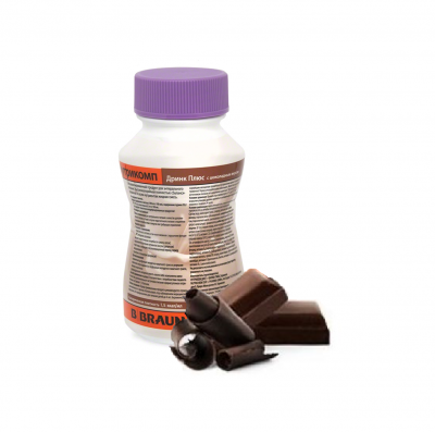 Нутрикомп Дринк Плюс шоколадный 200 мл. в пластиковой бутылке купить оптом в Улан-Удэ
